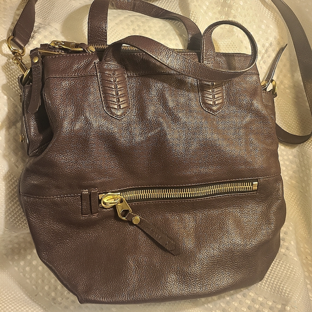 orYany - Large Plum Soft-Sided Crossbody Tote